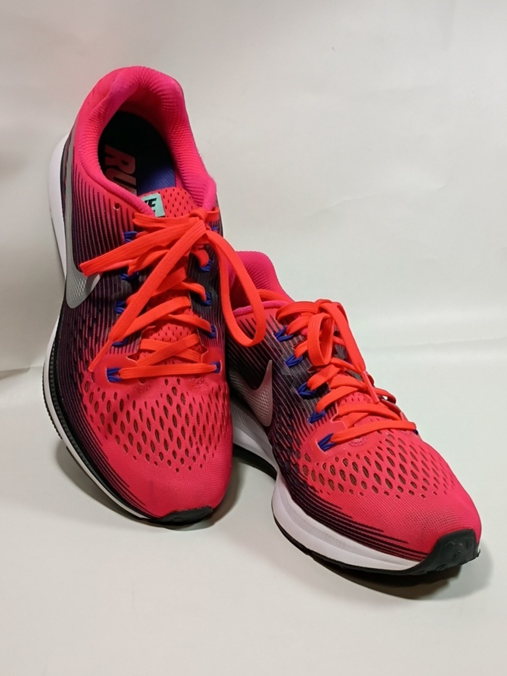 Nike Zoom Pegasus 34 Women's Hot Pink Running Shoes Size 8.5
